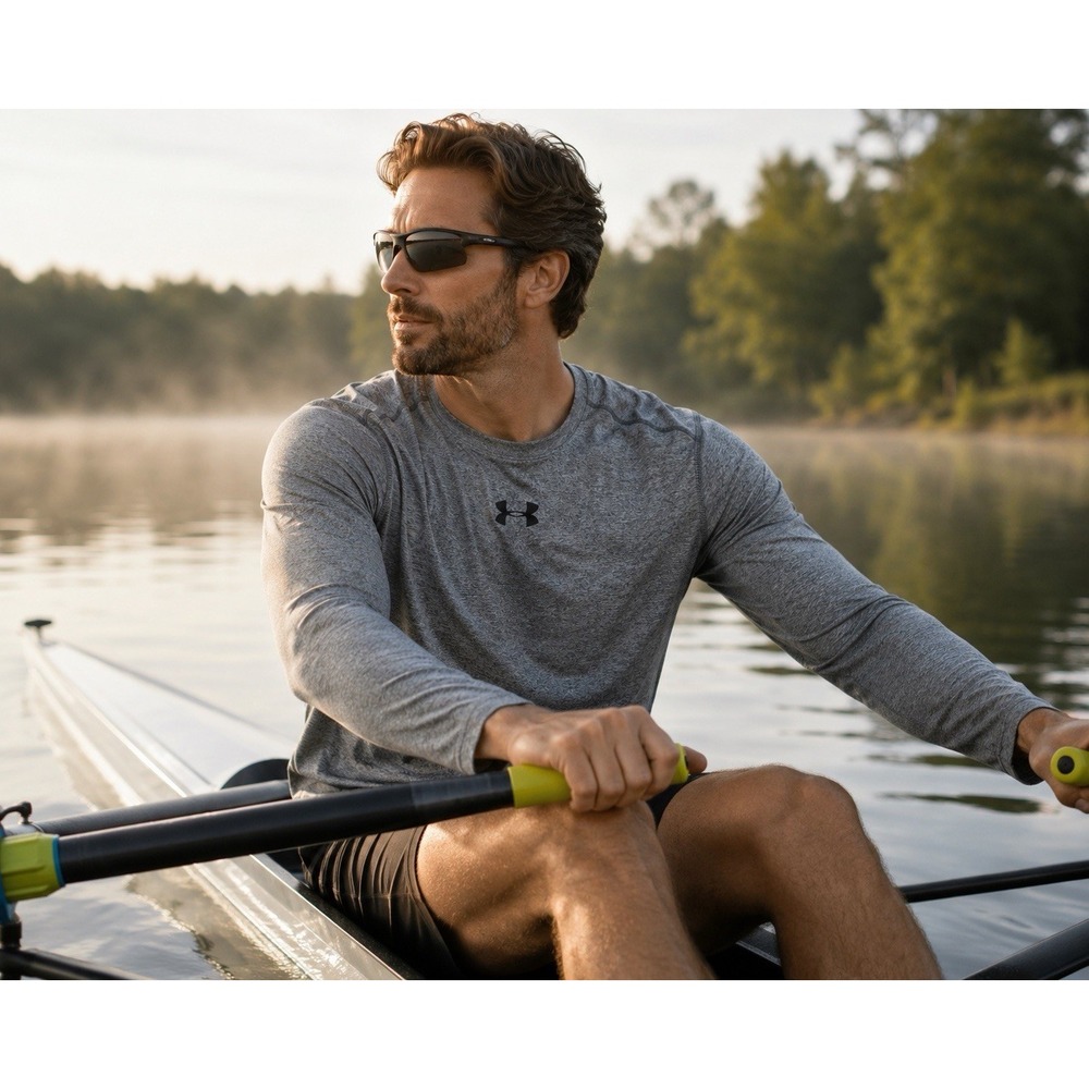 Under Armour ColdGear Men's Large Gray Fitted Long Sleeve Performance Shirt